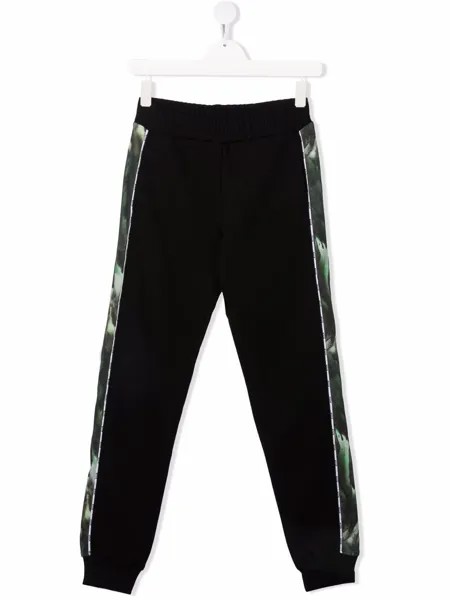 MSGM Kids спортивные брюки с полосками
