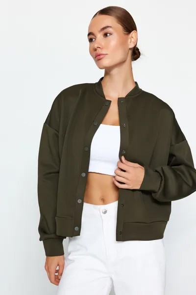 Куртка - Хаки - Oversize Trendyol