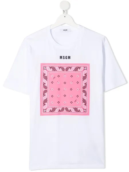 MSGM Kids футболка с логотипом