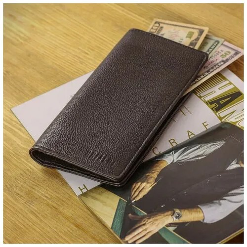 Мужское кожаное вертикальное портмоне BRIALDI Rapido BR48531EE relief brown