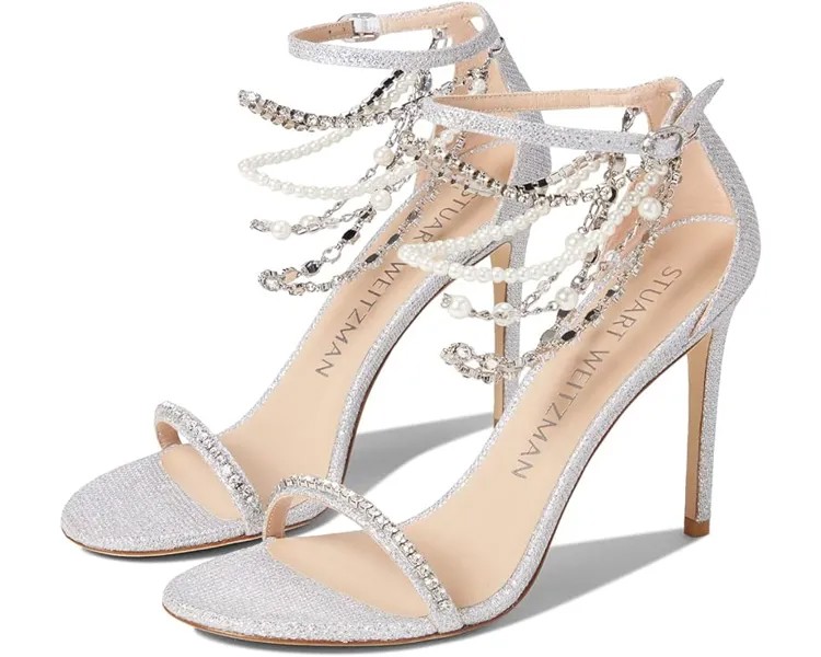Туфли Stuart Weitzman Nudist Pearldrop 100 Sandal, цвет Crystal