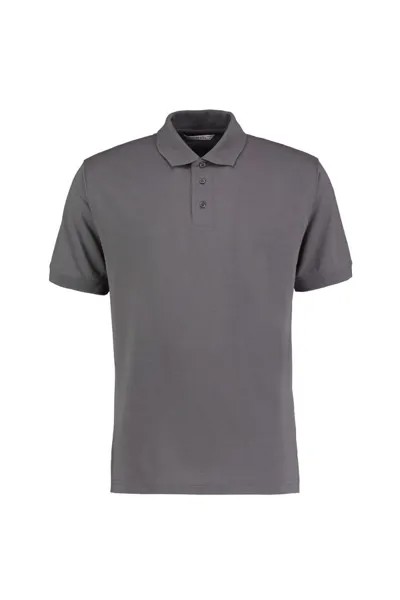 Классическая рубашка-поло с короткими рукавами Superwash Kustom Kit, серый