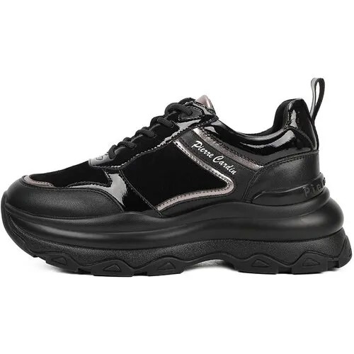 Кроссовки Pierre Cardin pierre cardin jx23aw-1003-6, полнота G (EU)/ на среднюю и широкую стопу, размер 37, чёрный