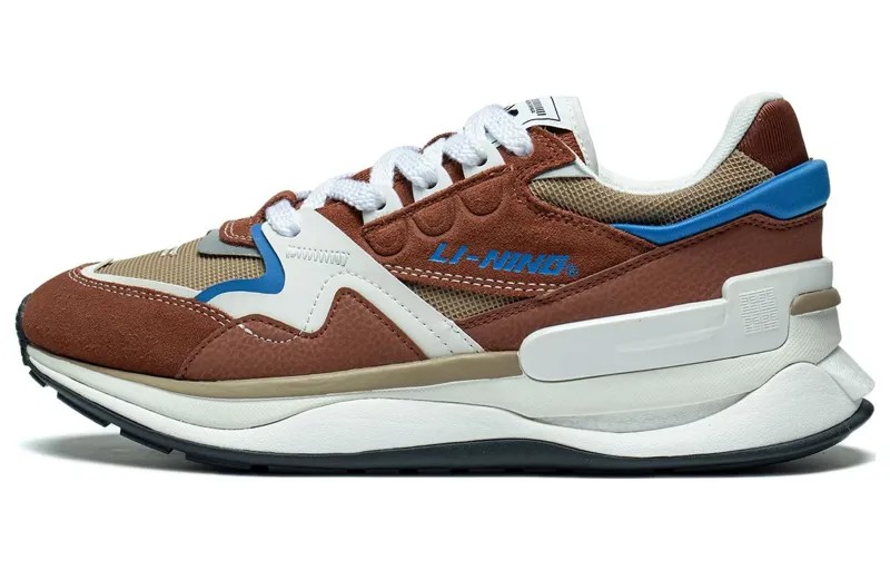 LINING 001 Lifestyle Shoes Men Low-top Brown/White