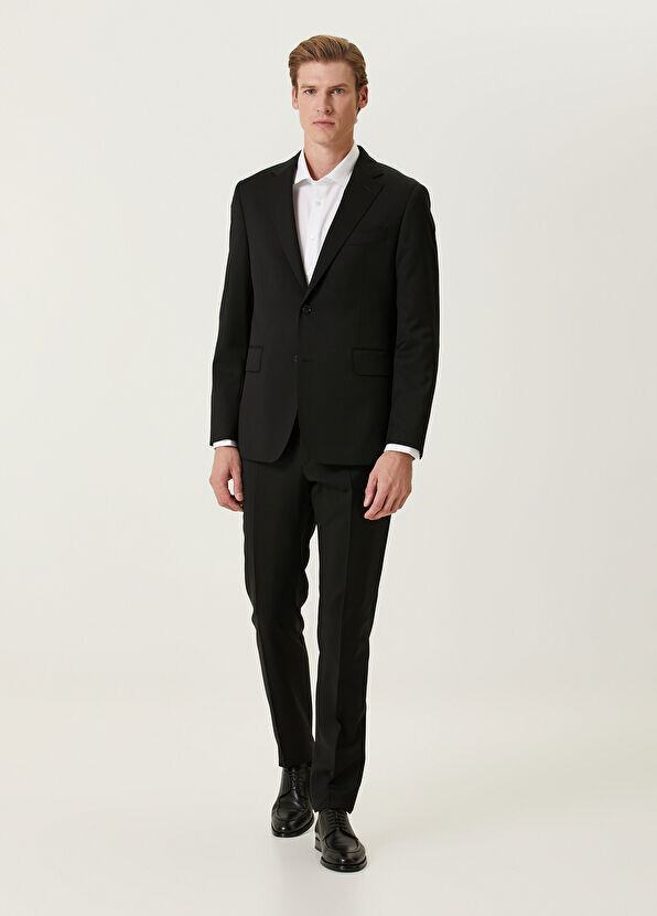 Шерстяной костюм Drop 7 Beymen Collection, черный