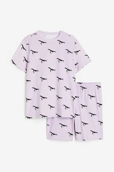 Пижама мужская H&M 1116123007 фиолетовая XS (доставка из-за рубежа)