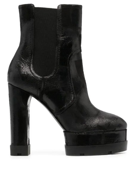 Casadei ботильоны Nancy 120 на платформе, черный