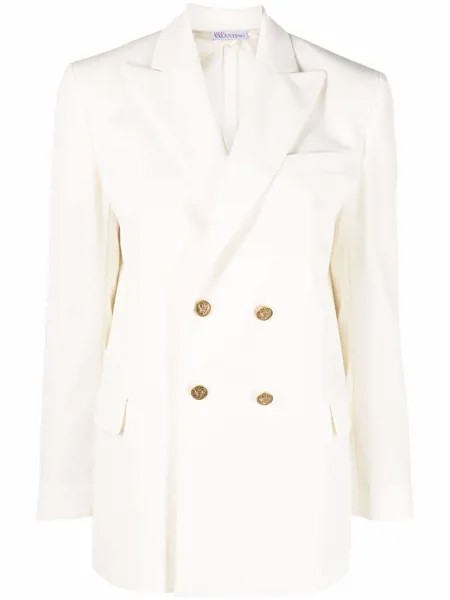 RED Valentino embossed-buttons double breasted blazer