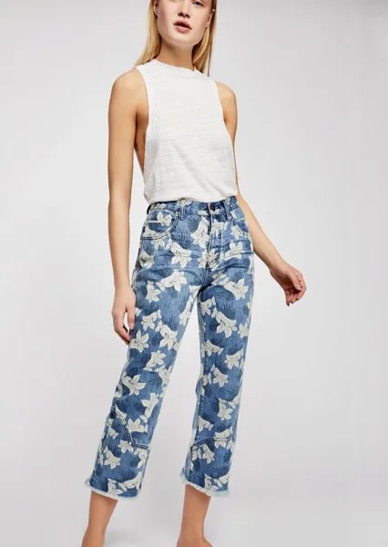 Джинсы Free People One Teaspoon Kick Flare с цветочным принтом Salty Sailor 26 НОВИНКА