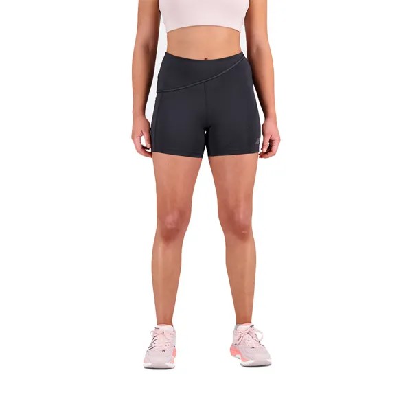 Шорты для бега New Balance Q Speed Shape Shield 4 Inchs, черный