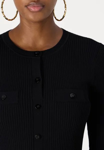 Вязаное платье DRESS DKNY, черный