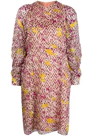 Lala Berlin платье миди с абстрактным принтом