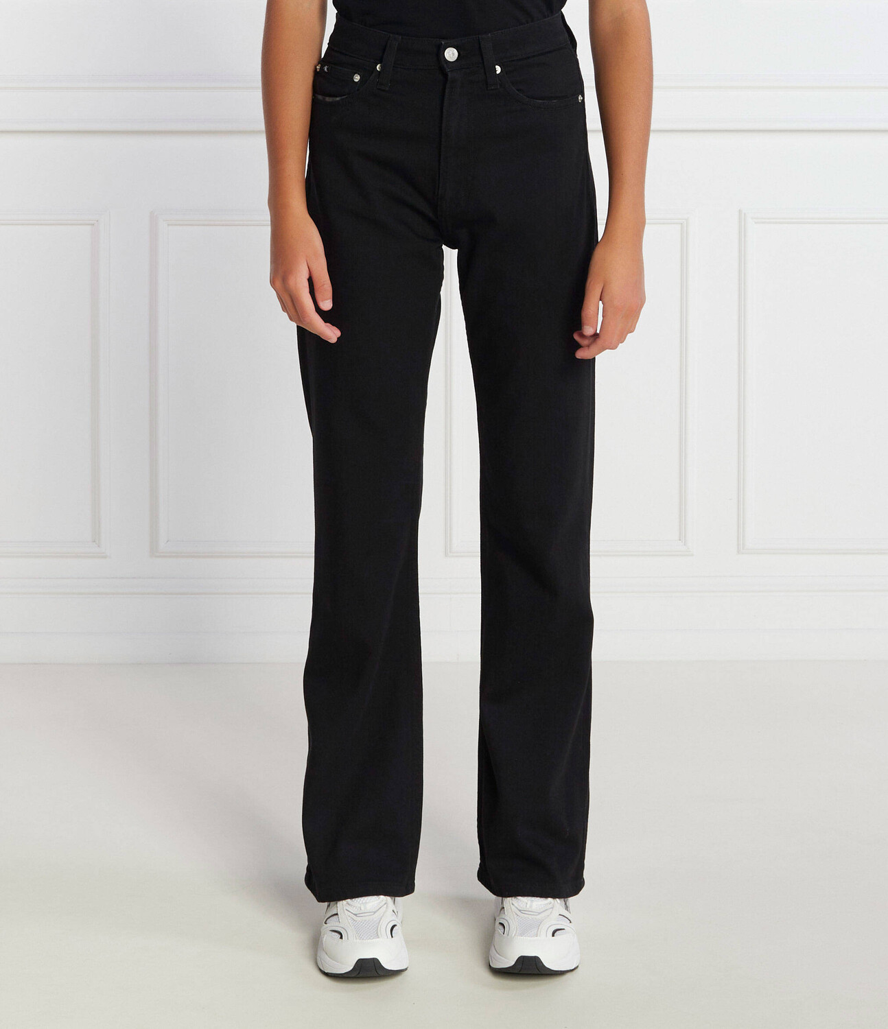 Джинсы CALVIN KLEIN JEANS Straight fit, черный