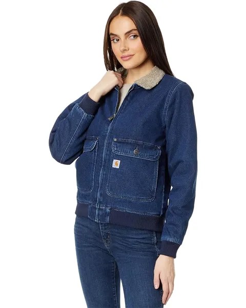 Куртка Carhartt Relaxed Fit Denim Sherpa-Lined, цвет Beech