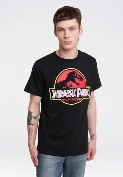 Футболка Logoshirt Jurassic Park Logo, черный