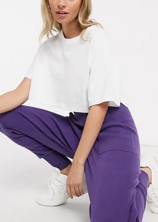 Вязаные джоггеры от комплекта Fashion Union Petite-Синий