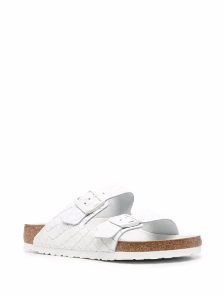 Birkenstock плетеные шлепанцы Arizona, белый