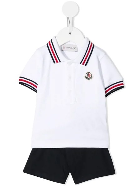 Moncler Enfant logo-patch polo shirt tracksuit