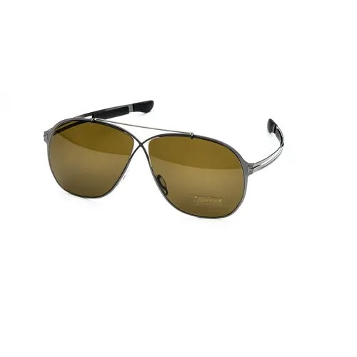 Солнцезащитные очки Tom Ford, авиаторы, оправа: металл, устойчивые к появлению царапин, с защитой от УФ, для мужчин, черный