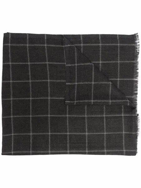 Corneliani шарф из смесового кашемира в клетку