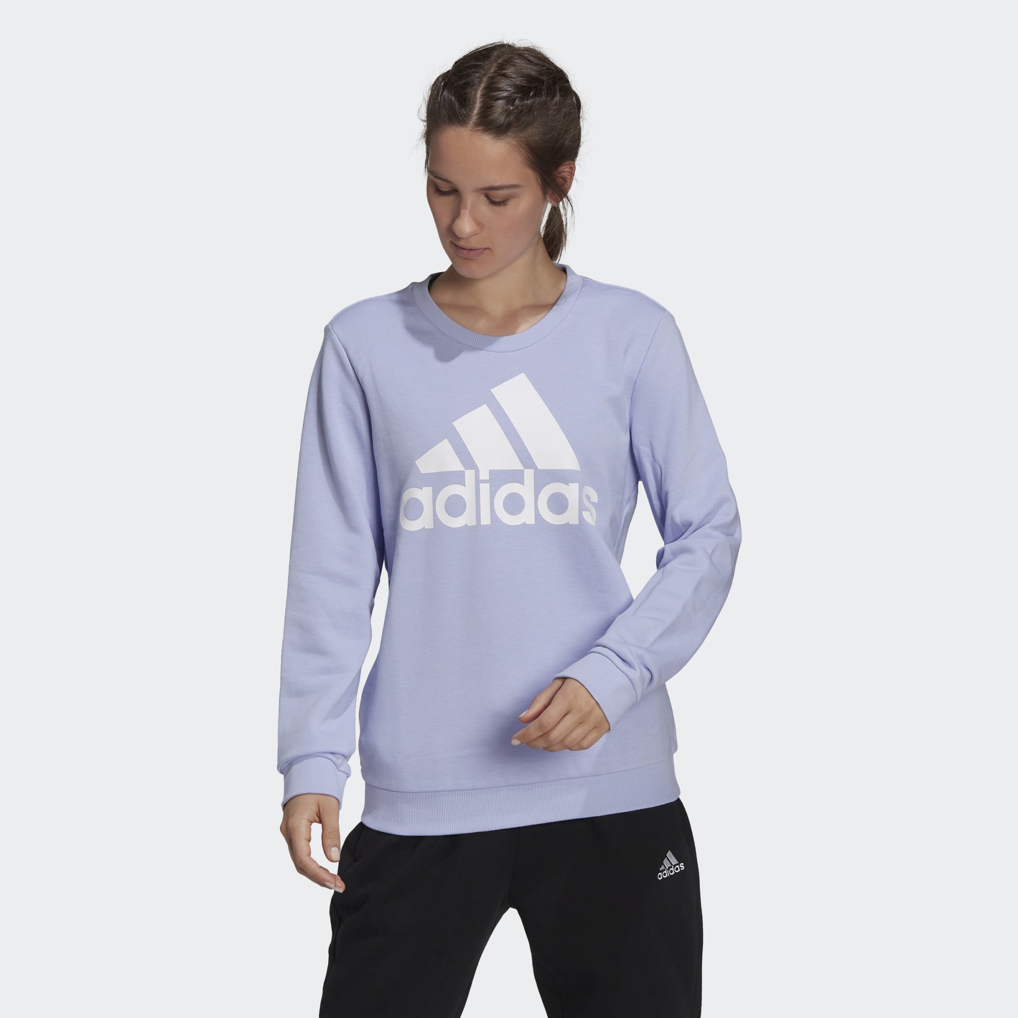 Свитшот женский Adidas H077 фиолетовый XL