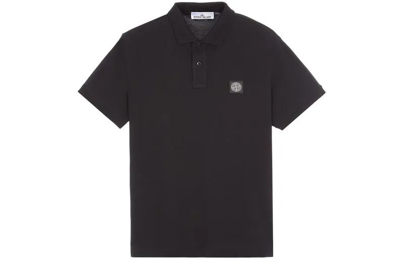 STONE ISLAND Рубашка поло унисекс, цвет Black