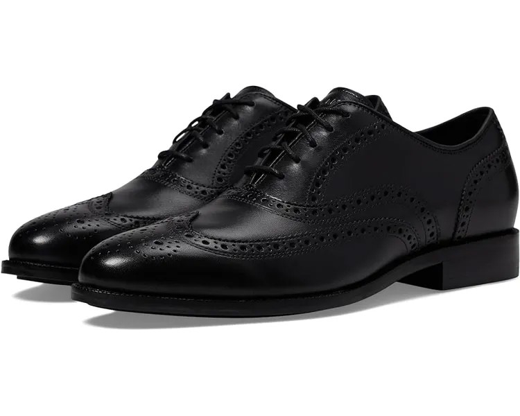 Оксфорды Cole Haan Broadway Wing Tip, цвет Black/Black