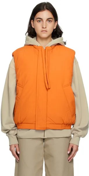 Оранжевый жилет из осал Acne Studios