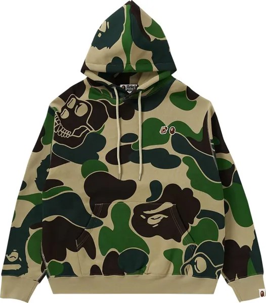 Худи BAPE x BAYC Camo Pullover 'Green', зеленый