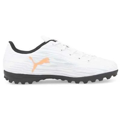 Puma Rapido Iii Tt Футбольные бутсы Молодежные мальчики Белые кроссовки Спортивная обувь 106579