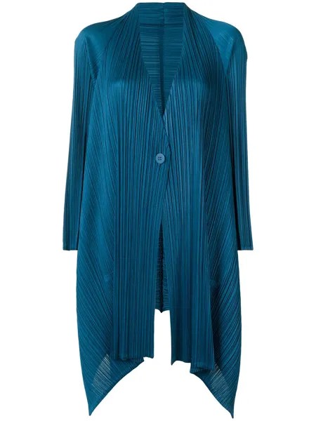 Pleats Please Issey Miyake пальто Echo со складками