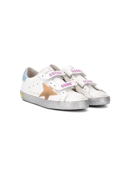 Golden Goose Kids кроссовки Superstar на липучках