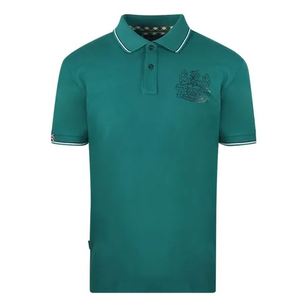 Рубашка-Поло с гербом Aldi Aquascutum, зеленый