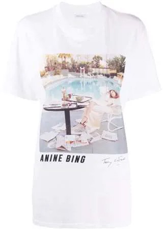 ANINE BING футболка с фотопринтом