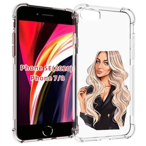 Чехол MyPads Платье-пиджак женский для iPhone 7 4.7 / iPhone 8 / iPhone SE 2 (2020) / Apple iPhone SE3 2022 задняя-панель-накладка-бампер