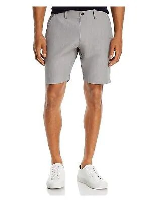 Дизайнерские брендовые мужские серебряные активные шорты с плоской передней частью, 40 талии
