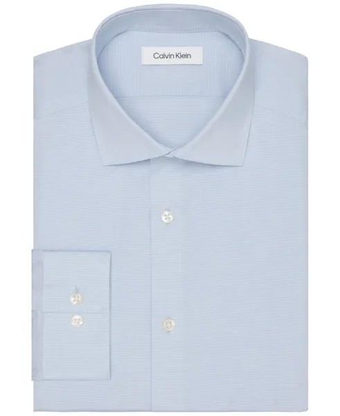 Мужская классическая рубашка из стали + приталенного кроя без морщин Calvin Klein
