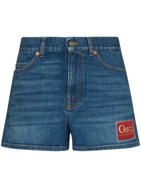 Gucci джинсовые шорты с логотипом