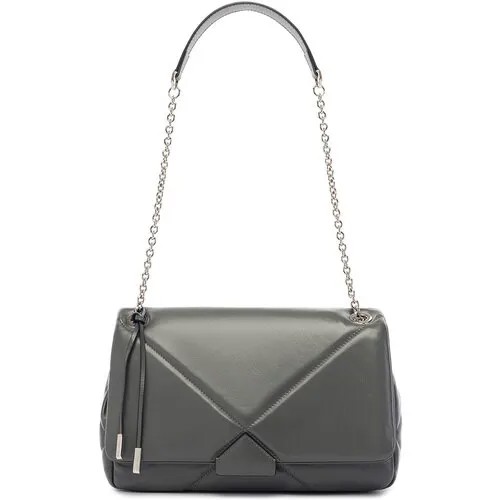 Сумка багет ELEGANZZA, фактура гладкая, grey