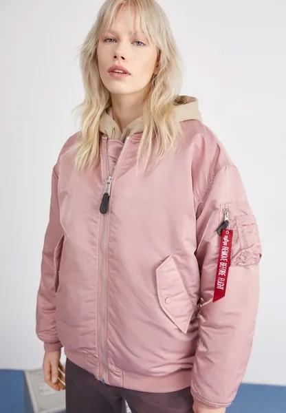 Куртка-бомбер CORE Alpha Industries, цвет silver pink