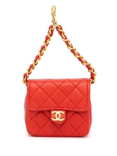 Chanel Pre-Owned стеганый клатч с откидным клапаном