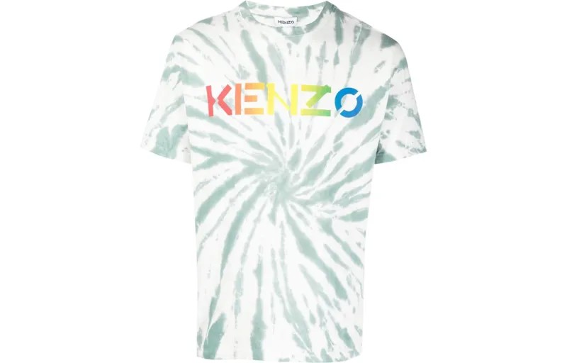 Футболка с буквенным логотипом для мужчин, многоцветная Kenzo, цвет Multicolor