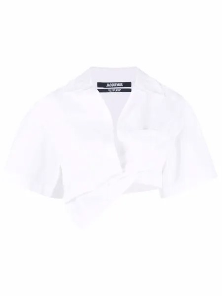 Jacquemus укороченная рубашка La Chemise Capri, белый