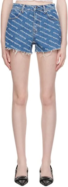 Alexander Wang Синие джинсовые шорты Bite