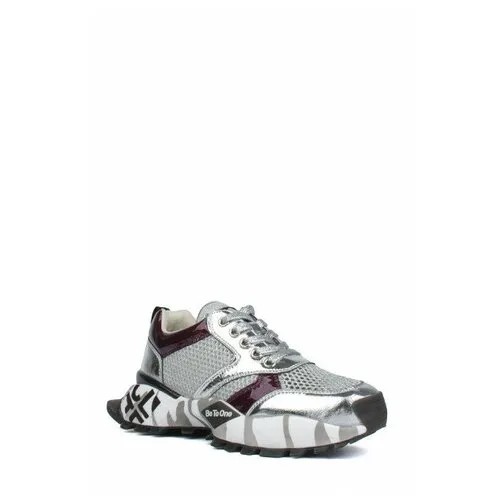 Кроссовки PM Shoes, размер 37, серебряный