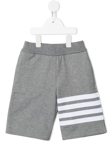 Thom Browne Kids спортивные шорты из джерси с полосками 4-Bar