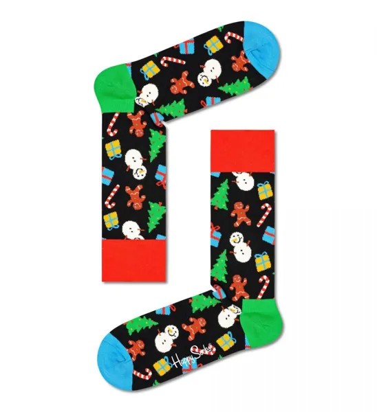 Носки унисекс Happy Socks BIO01 черные 25