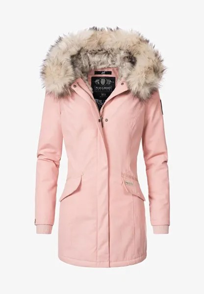 Пальто зимнее Navahoo приталенное, розовый