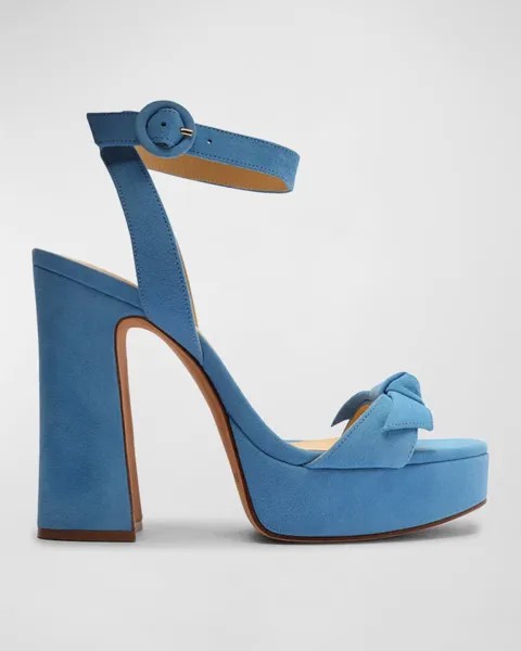 Замшевые сандалии на платформе Clarita Curve Alexandre Birman