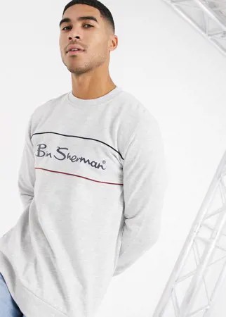 Спортивный свитшот с круглым вырезом Ben Sherman-Серый